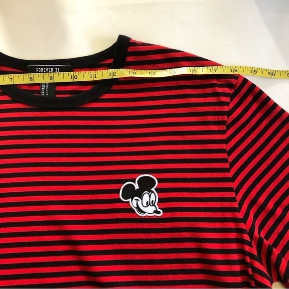 Disney x Forever 21 Mens Crewneck Striped Short Sleeves T-Shirt Size Medium - Picture 7 of 9